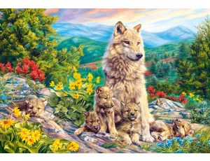 Puzzle wilki nowe pokolenie Castorland 1000el - image 2
